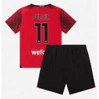 AC Milan Christian Pulisic #11 Replika babykläder Hemmaställ Barn 2023-24 Kortärmad (+ korta byxor)